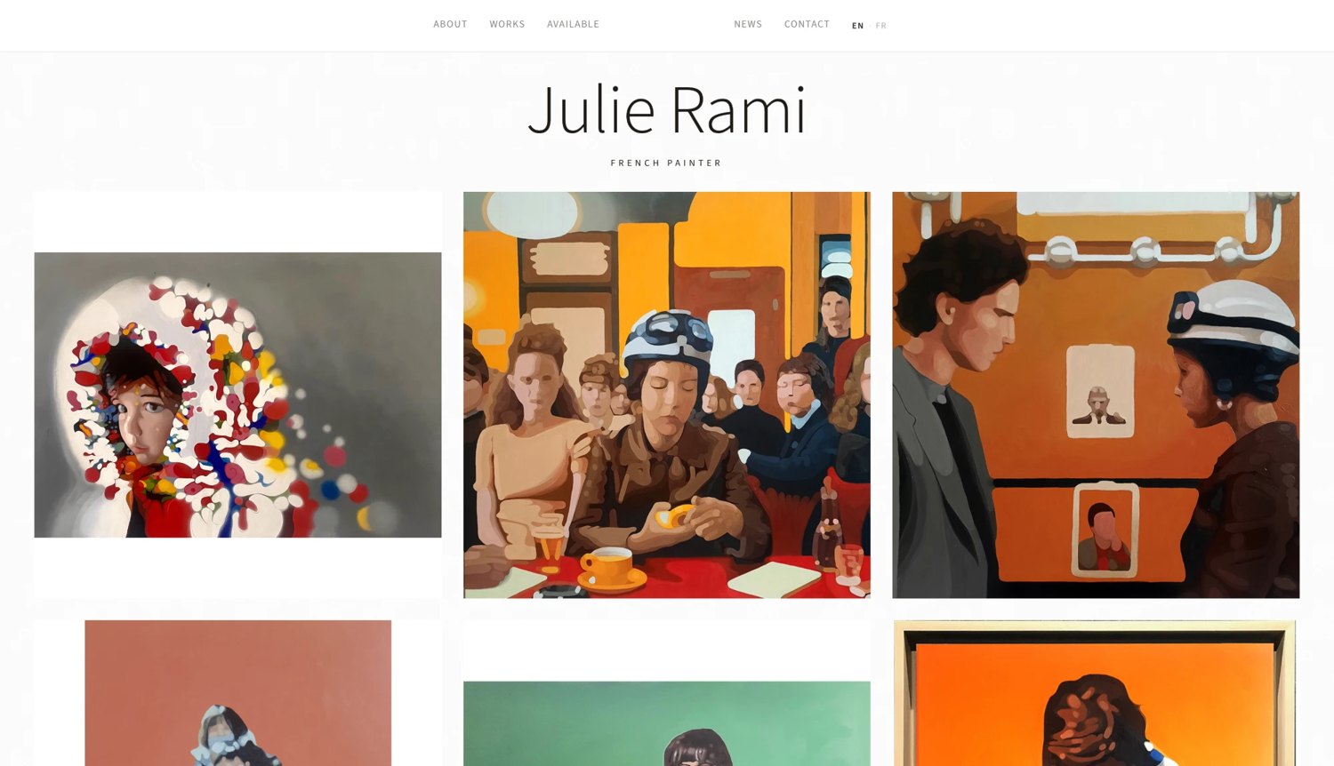Le site de Julie Rami, peintre